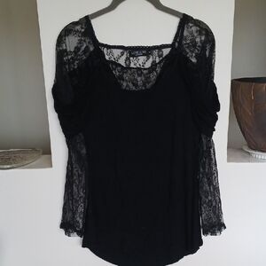 Lace Black Women's Blouse